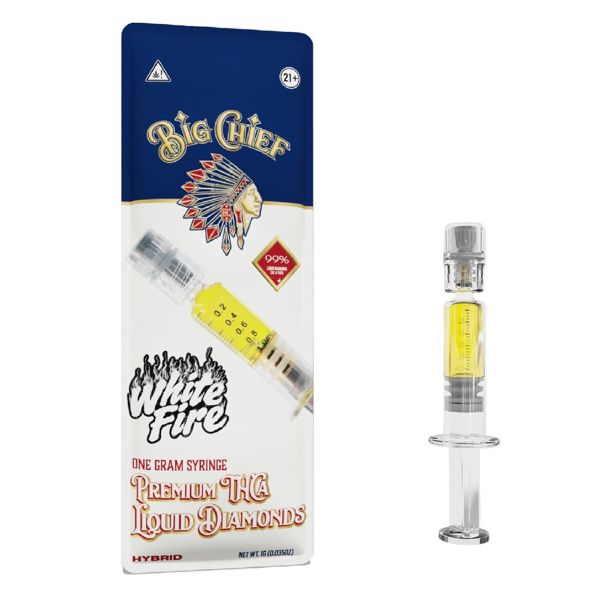 Big Chief 99% Liquid Diamonds THC-A Concentrate Syringe 1g