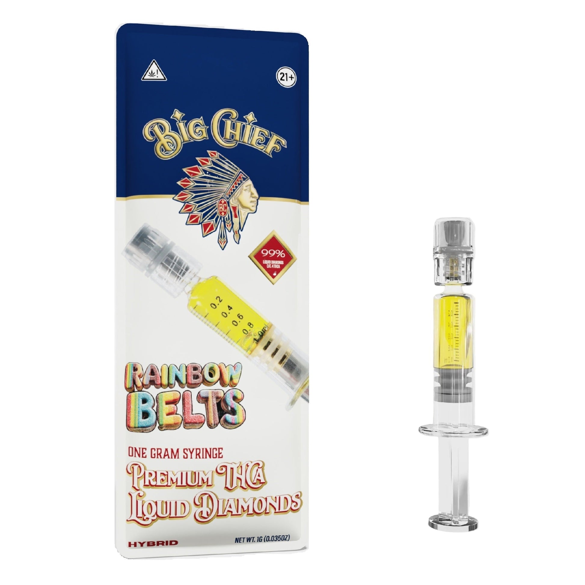 Big Chief 99% Liquid Diamonds THC-A Concentrate Syringe 1g