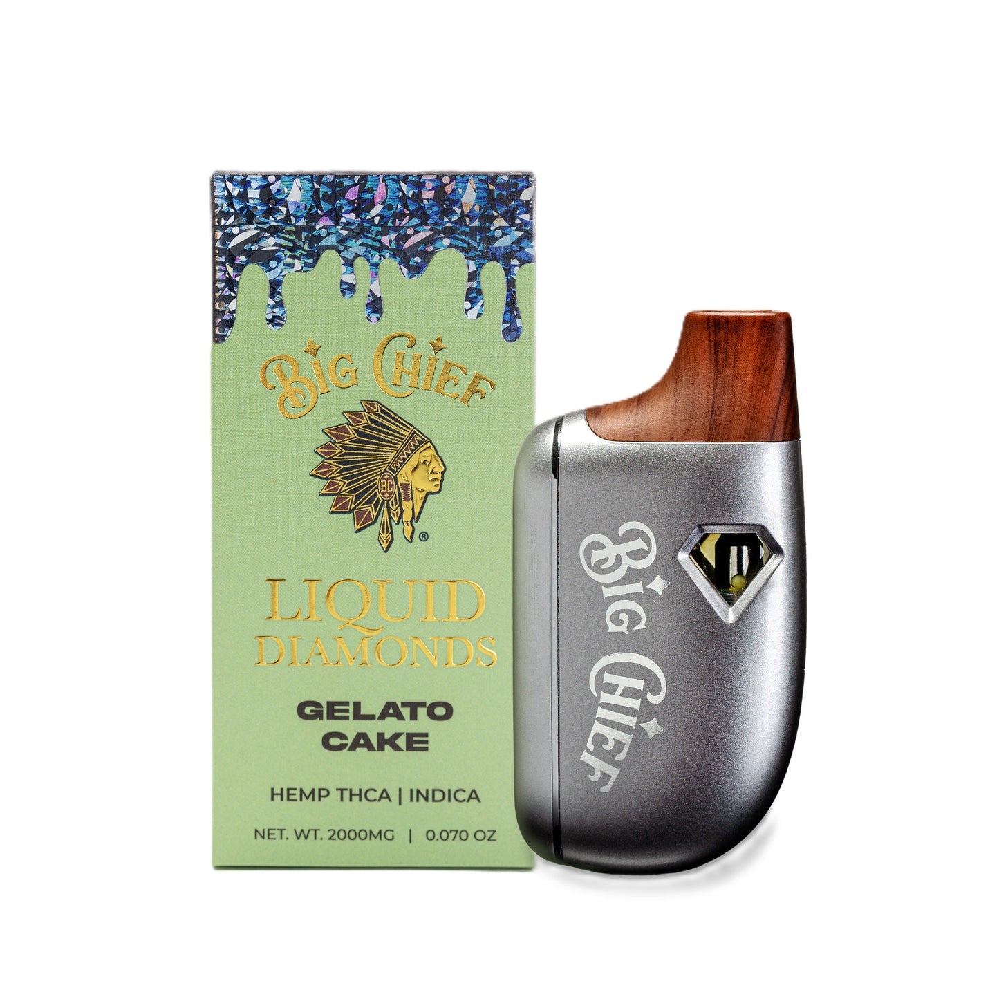 Big Chief 99% Pure Liquid Diamonds Vaporizer 2000mg