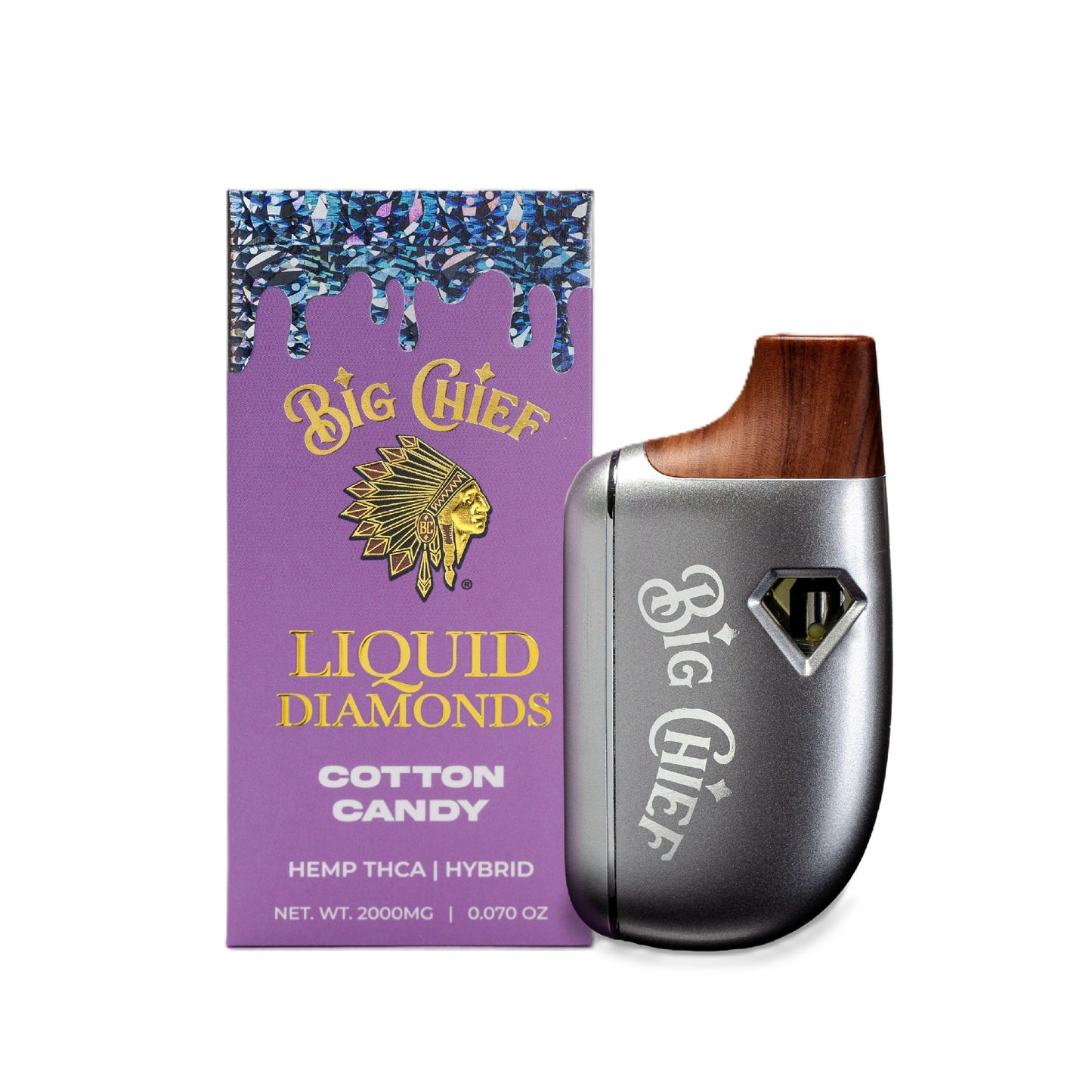 Big Chief 99% Pure Liquid Diamonds Vaporizer 2000mg