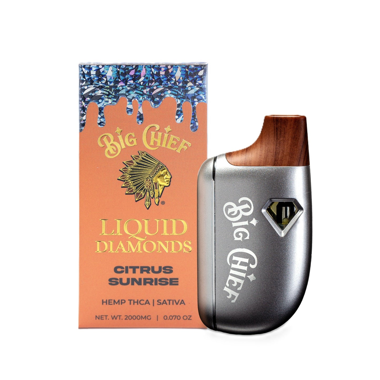 Big Chief 99% Pure Liquid Diamonds Vaporizer 2000mg