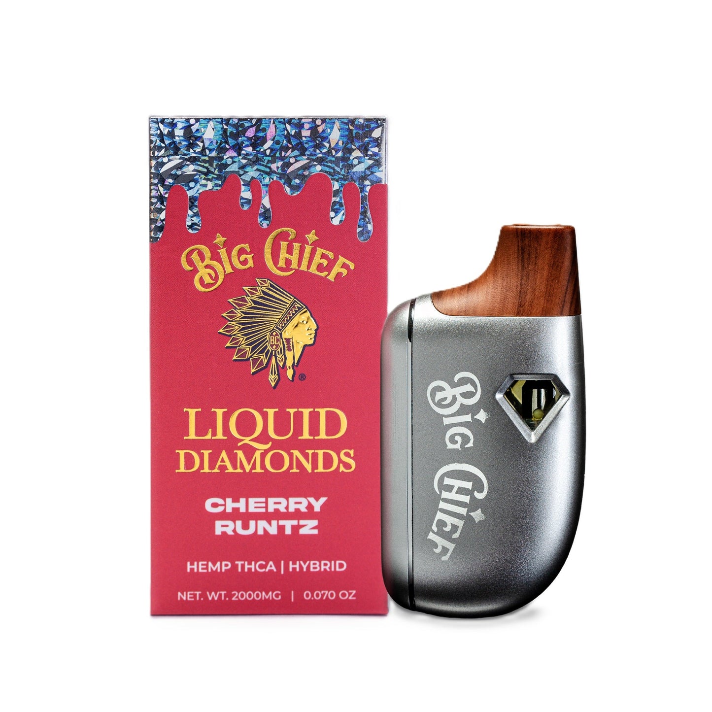 Big Chief 99% Pure Liquid Diamonds Vaporizer 2000mg