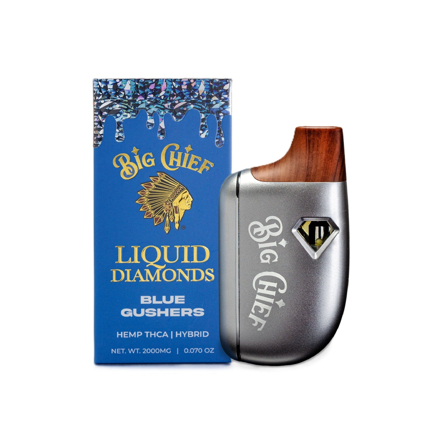 Big Chief 99% Pure Liquid Diamonds Vaporizer 2000mg