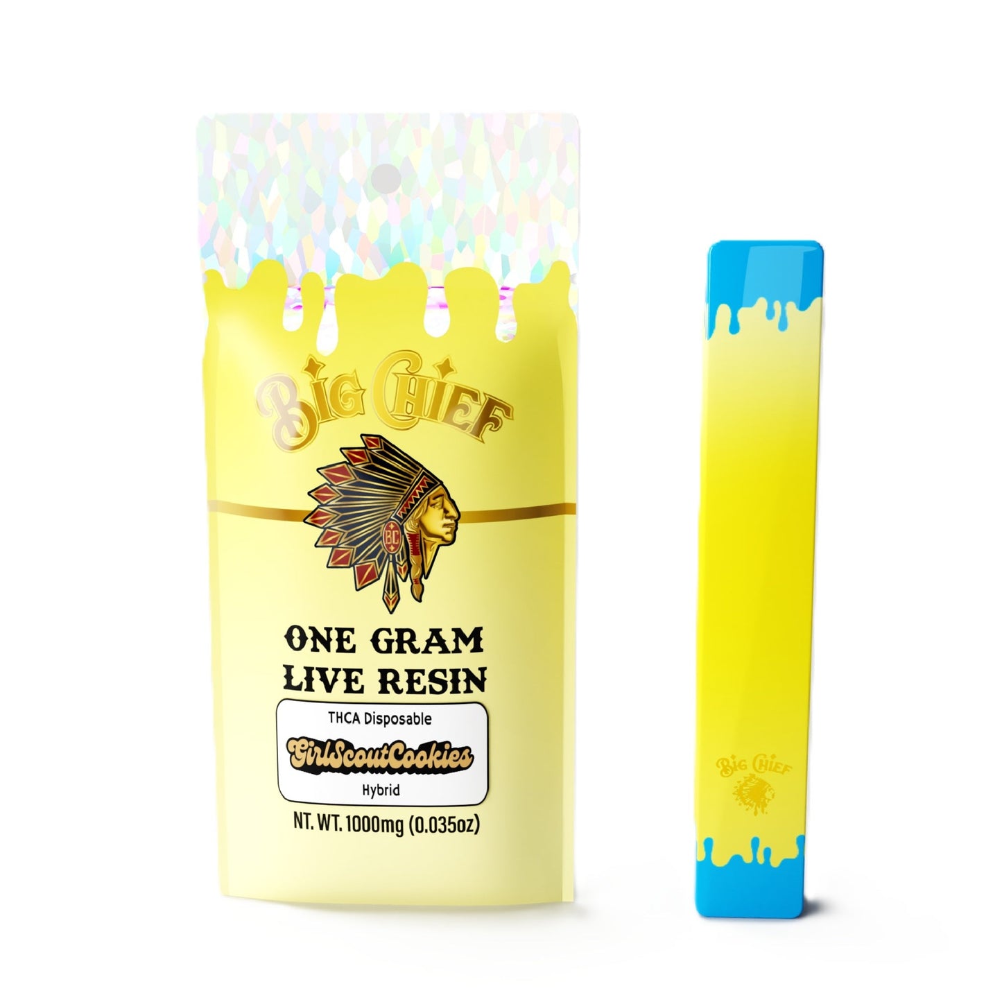 Big Chief Live Resin THC-A Vaporizer 1000mg 1g