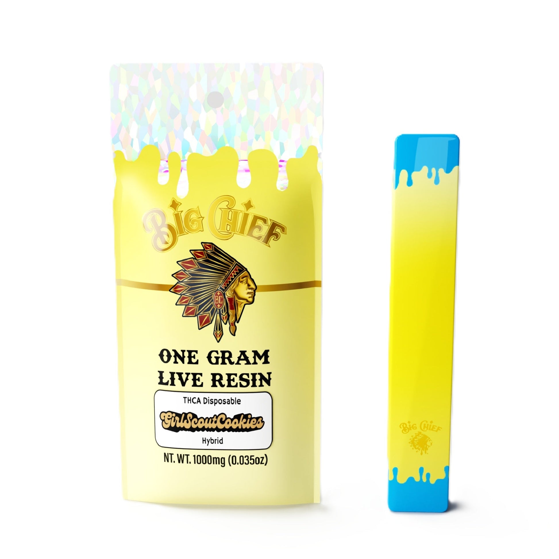 Big Chief Live Resin THC-A Vaporizer 1000mg 1g