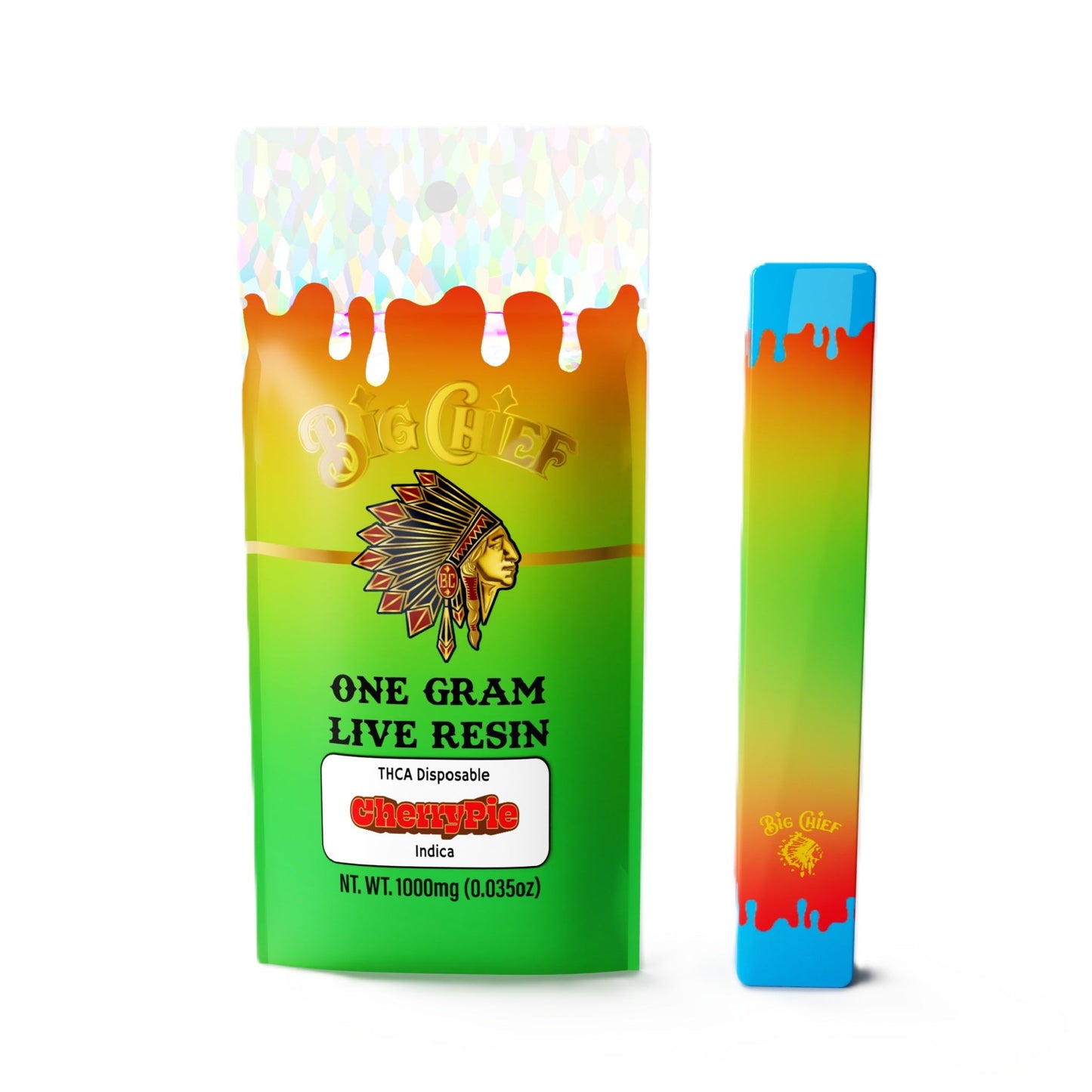 Big Chief Live Resin THC-A Vaporizer 1000mg 1g