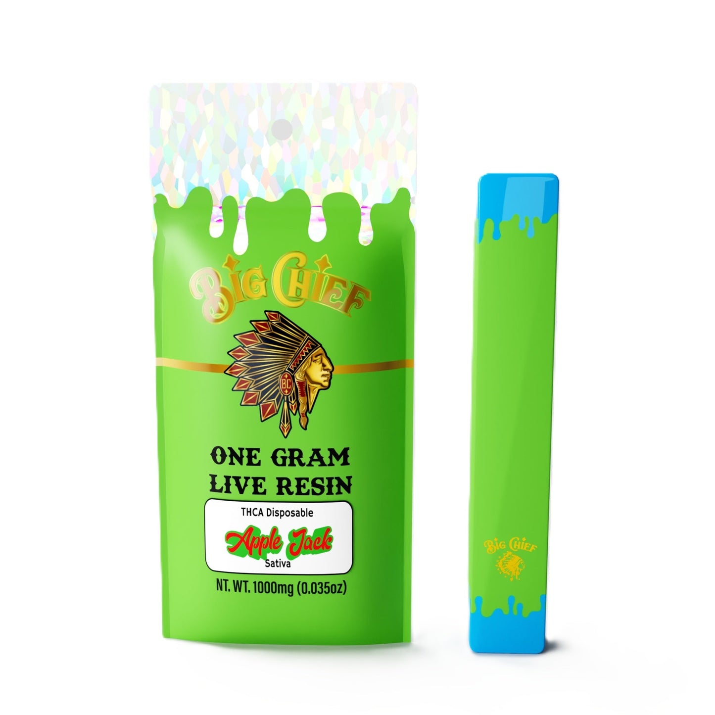 Big Chief Live Resin THC-A Vaporizer 1000mg 1g