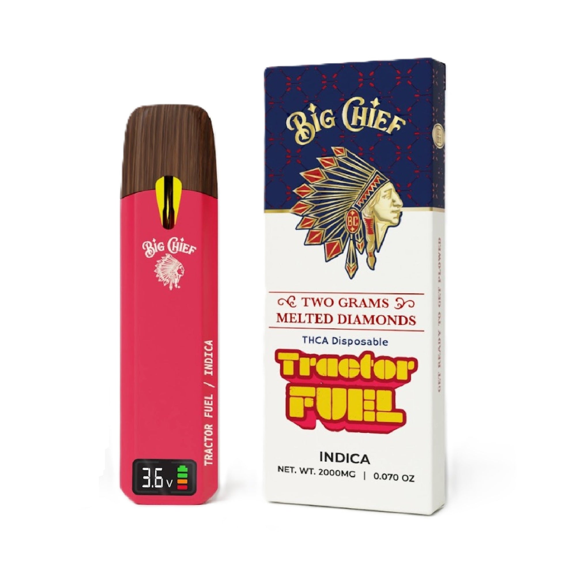 Big Chief Melted Diamonds THC-A Vaporizer 2000mg