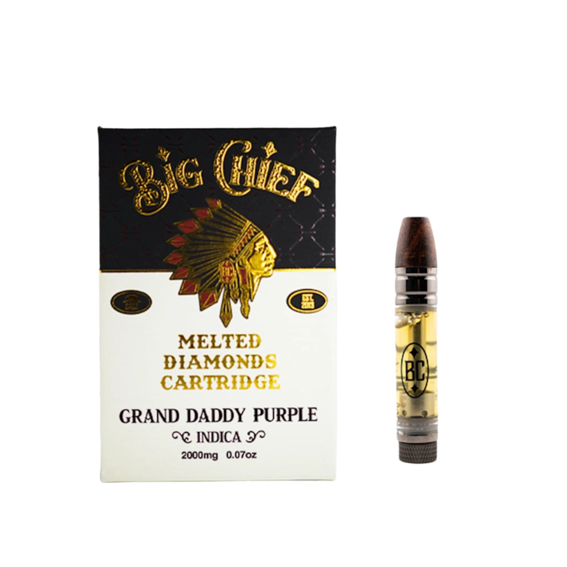 Big Chief Melted Diamonds THCA THCP Cartridge 2000mg