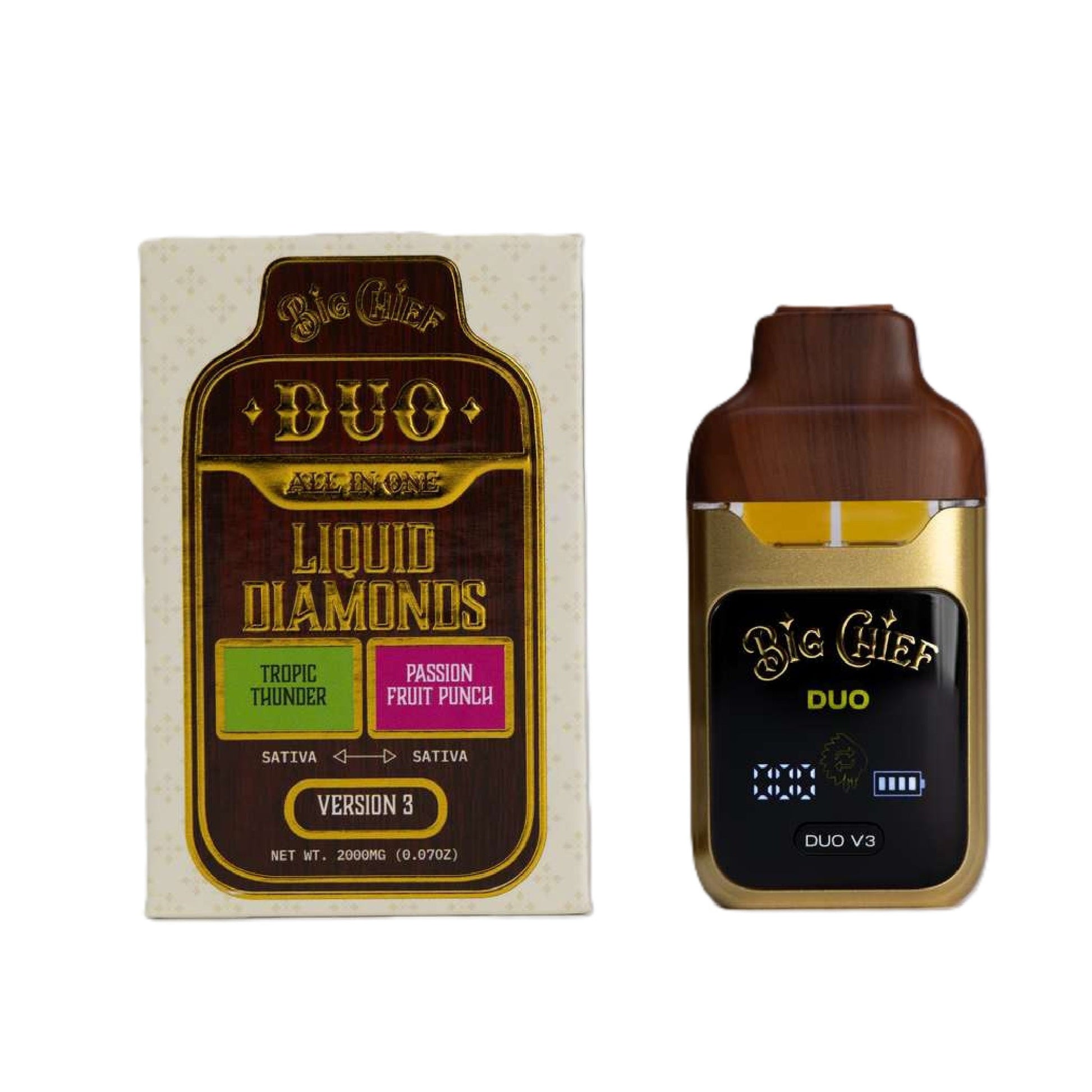 Big Chief THC-A Liquid Diamonds Duos 2000mg