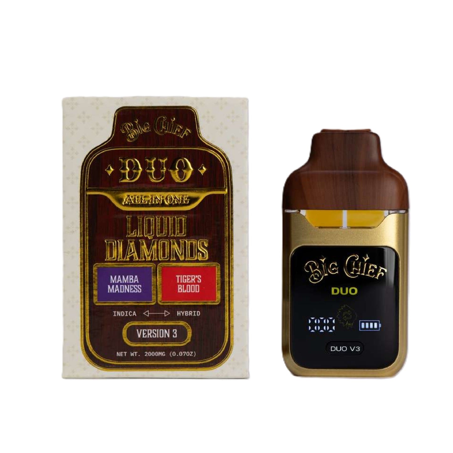Big Chief THC-A Liquid Diamonds Duos 2000mg