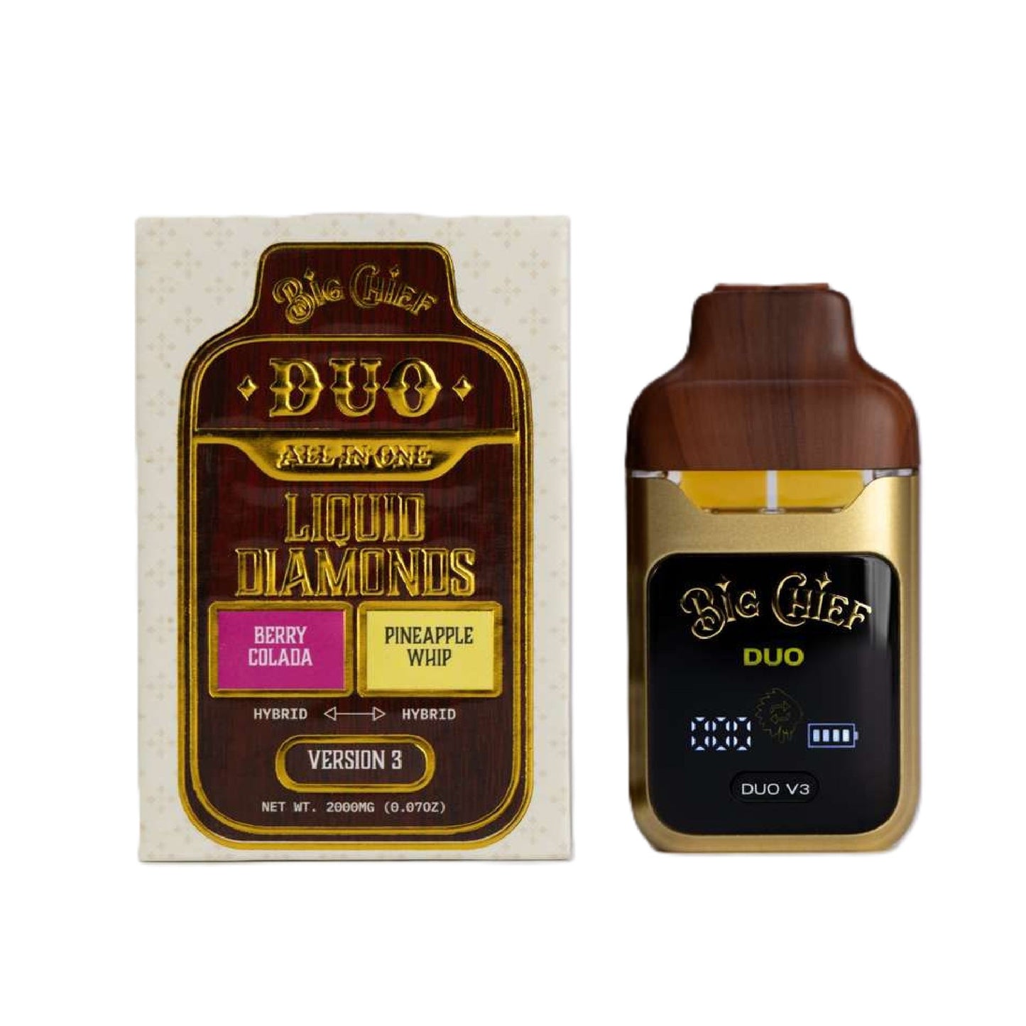 Big Chief THC-A Liquid Diamonds Duos 2000mg