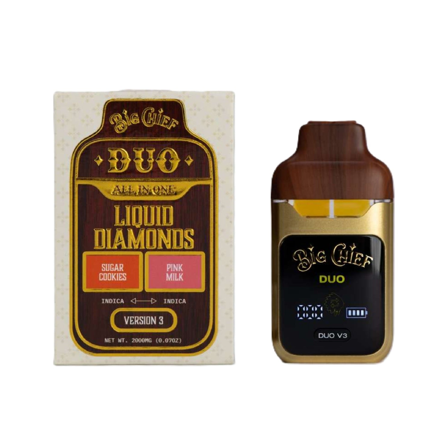 Big Chief THC-A Liquid Diamonds Duos 2000mg
