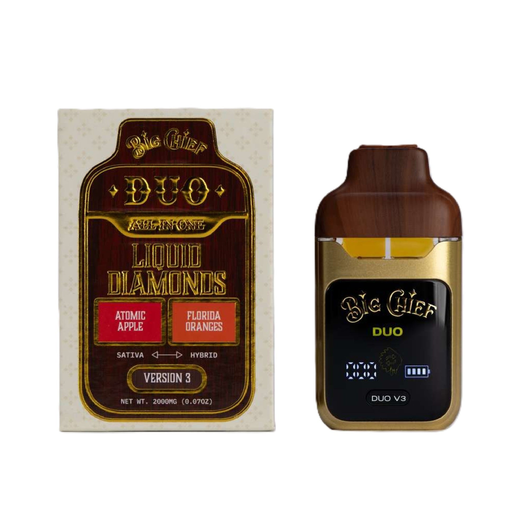 Big Chief THC-A Liquid Diamonds Duos 2000mg