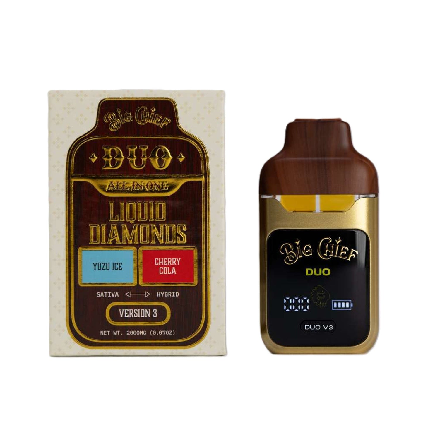 Big Chief THC-A Liquid Diamonds Duos 2000mg