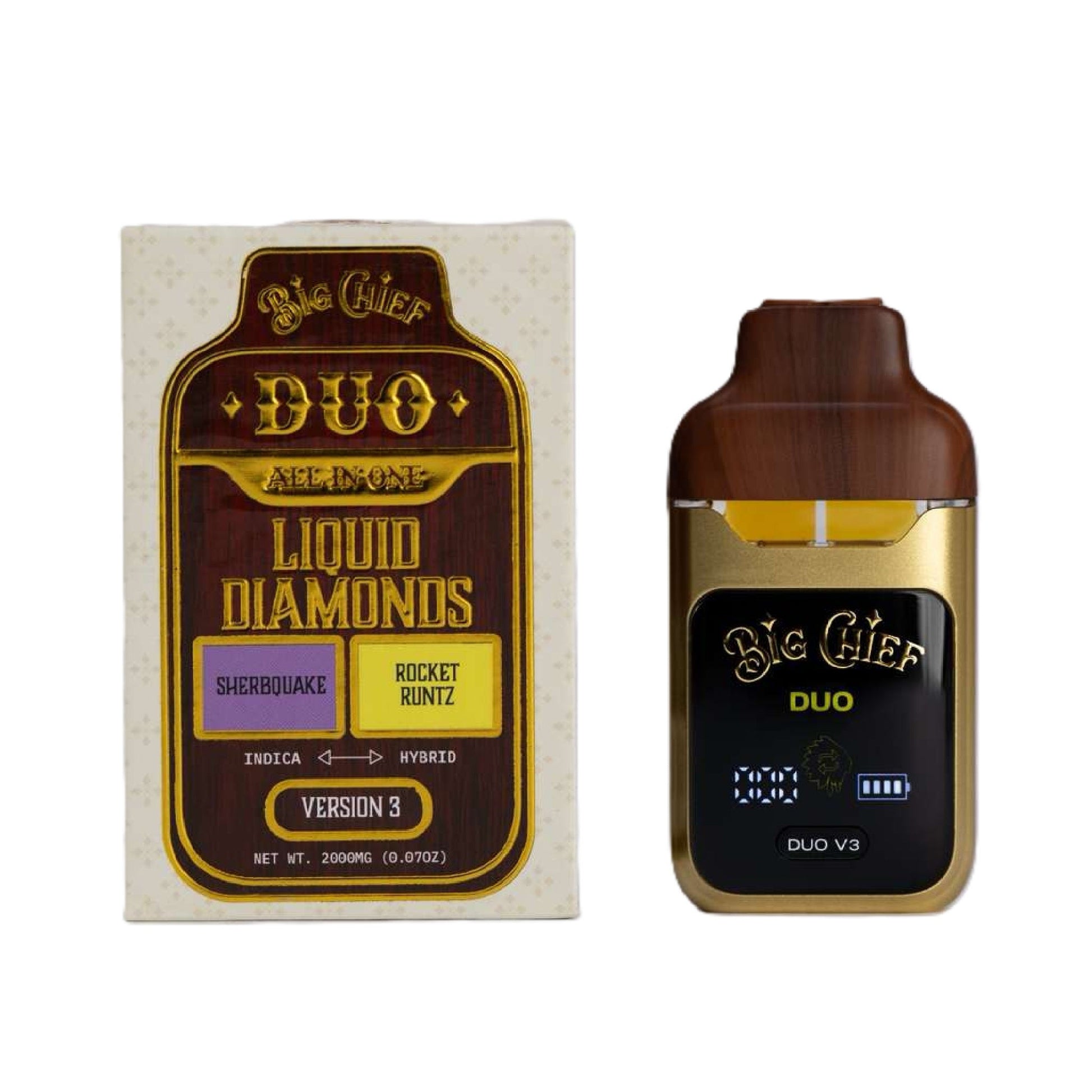 Big Chief THC-A Liquid Diamonds Duos 2000mg