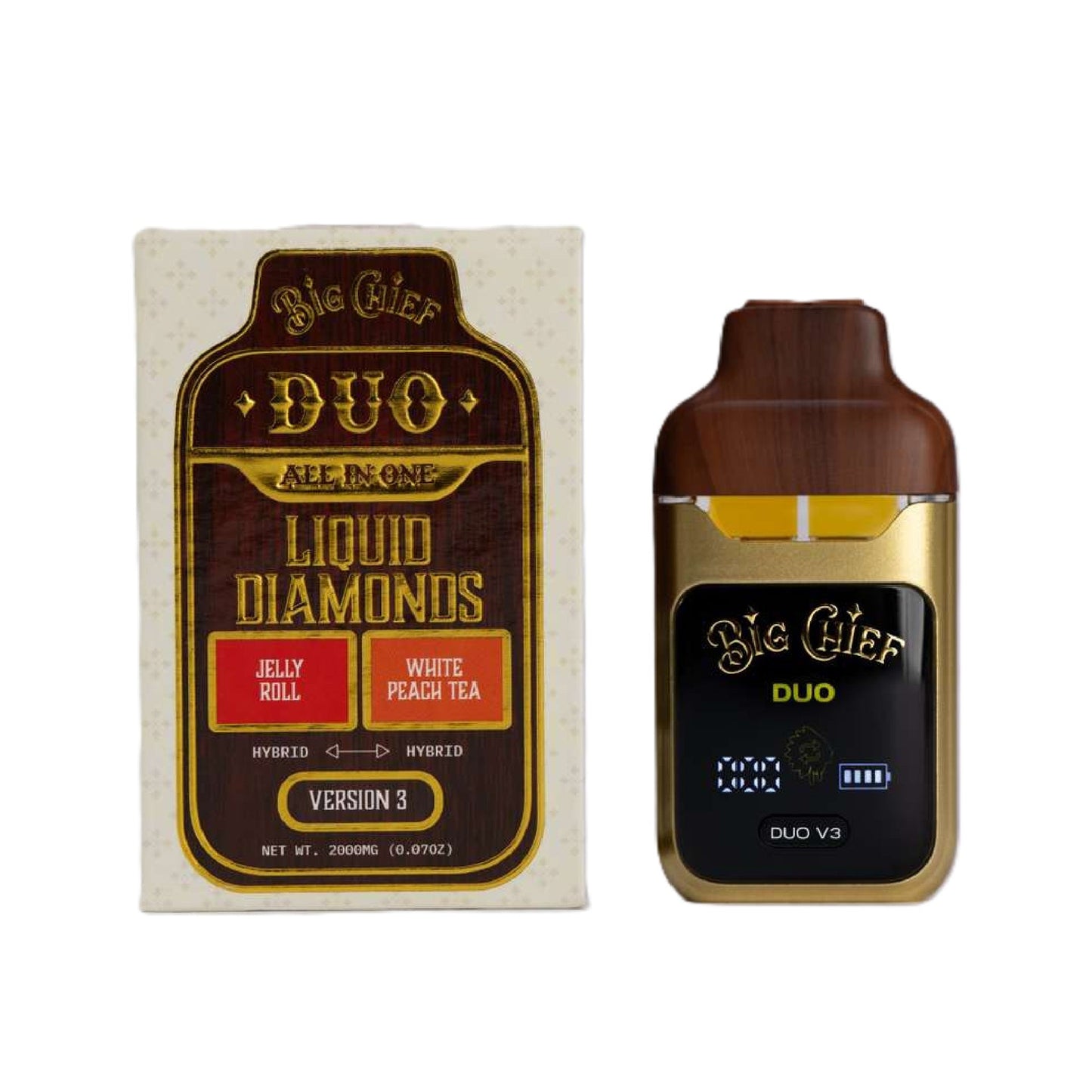 Big Chief THC-A Liquid Diamonds Duos 2000mg