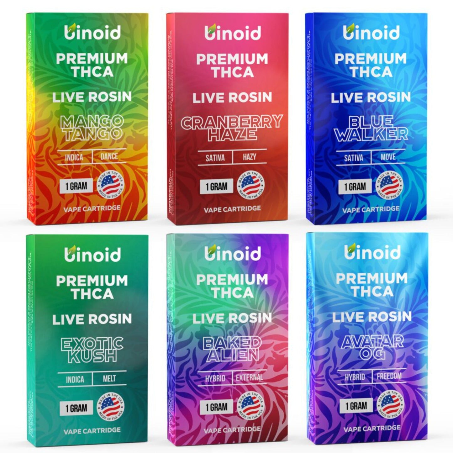 Binoid Live Rosin THC-A Cartridge 1000mg