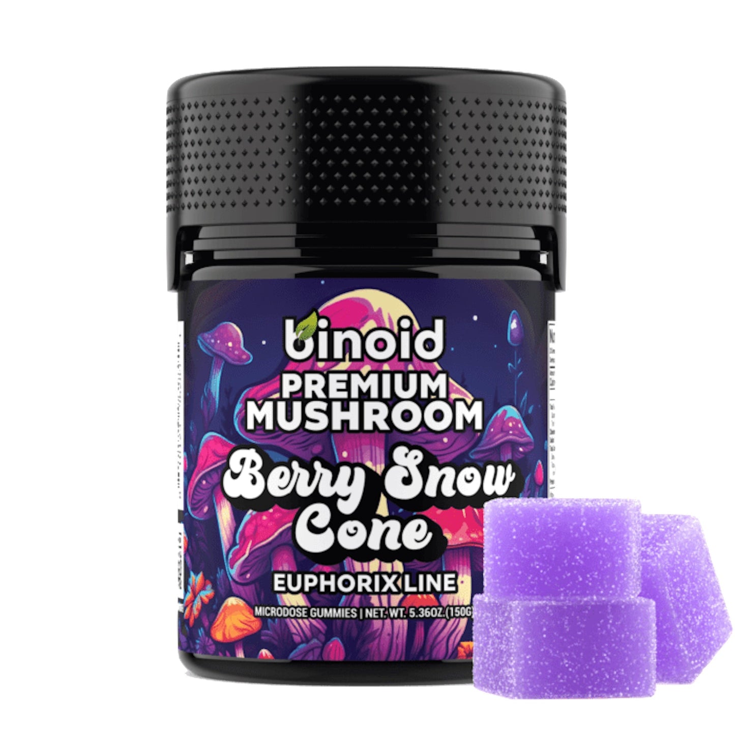 Binoid Magic Mushroom Berry Snow Cone Gummies 20ct