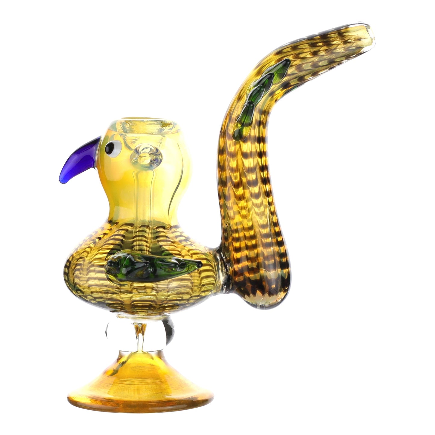 Allied International Bird Is The Word Bubbler 8in Borosilicate Glass