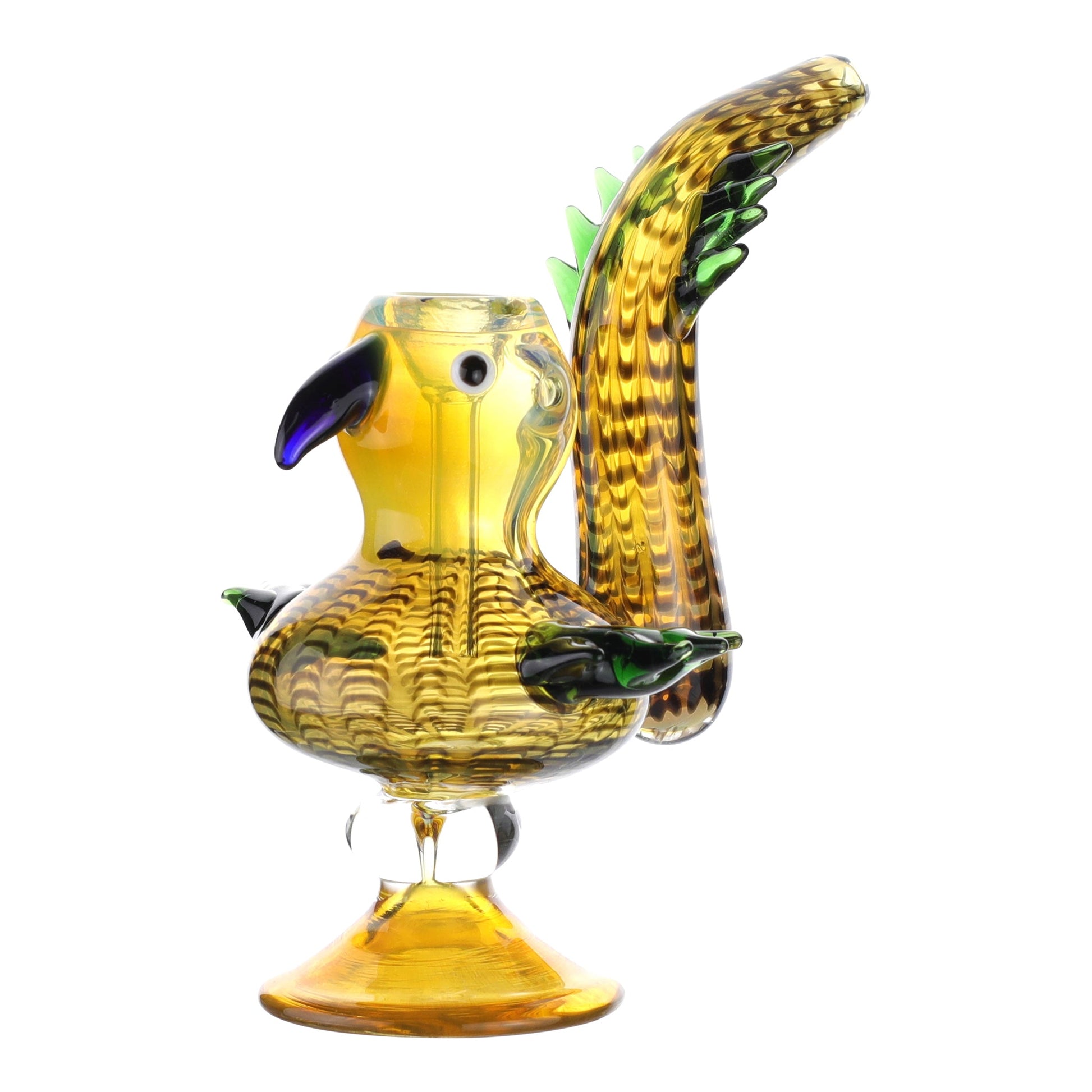 Allied International Bird Is The Word Bubbler 8in Borosilicate Glass