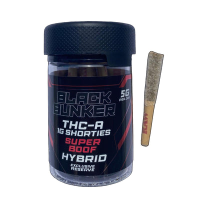 Black Bunker Diamond Dusted Shorties Pre Rolls 5g