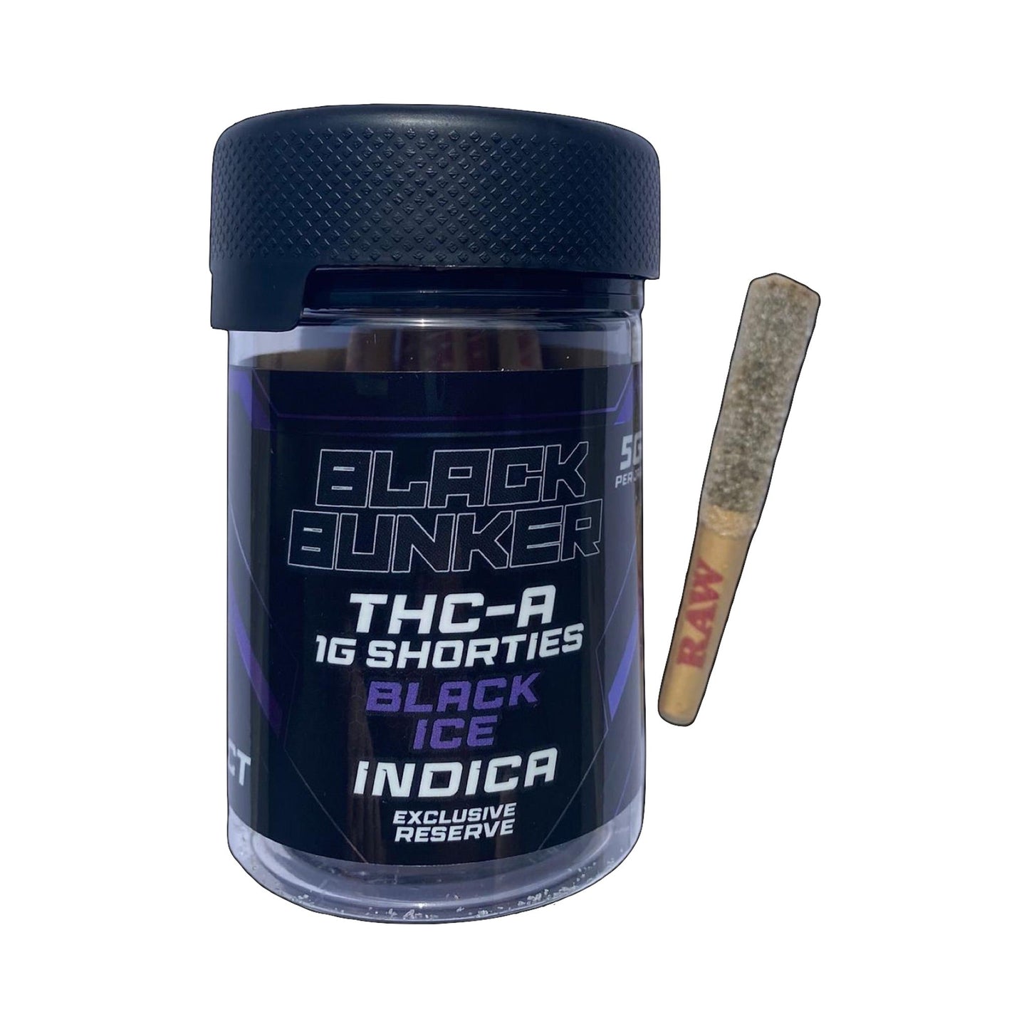 Black Bunker Diamond Dusted Shorties Pre Rolls 5g