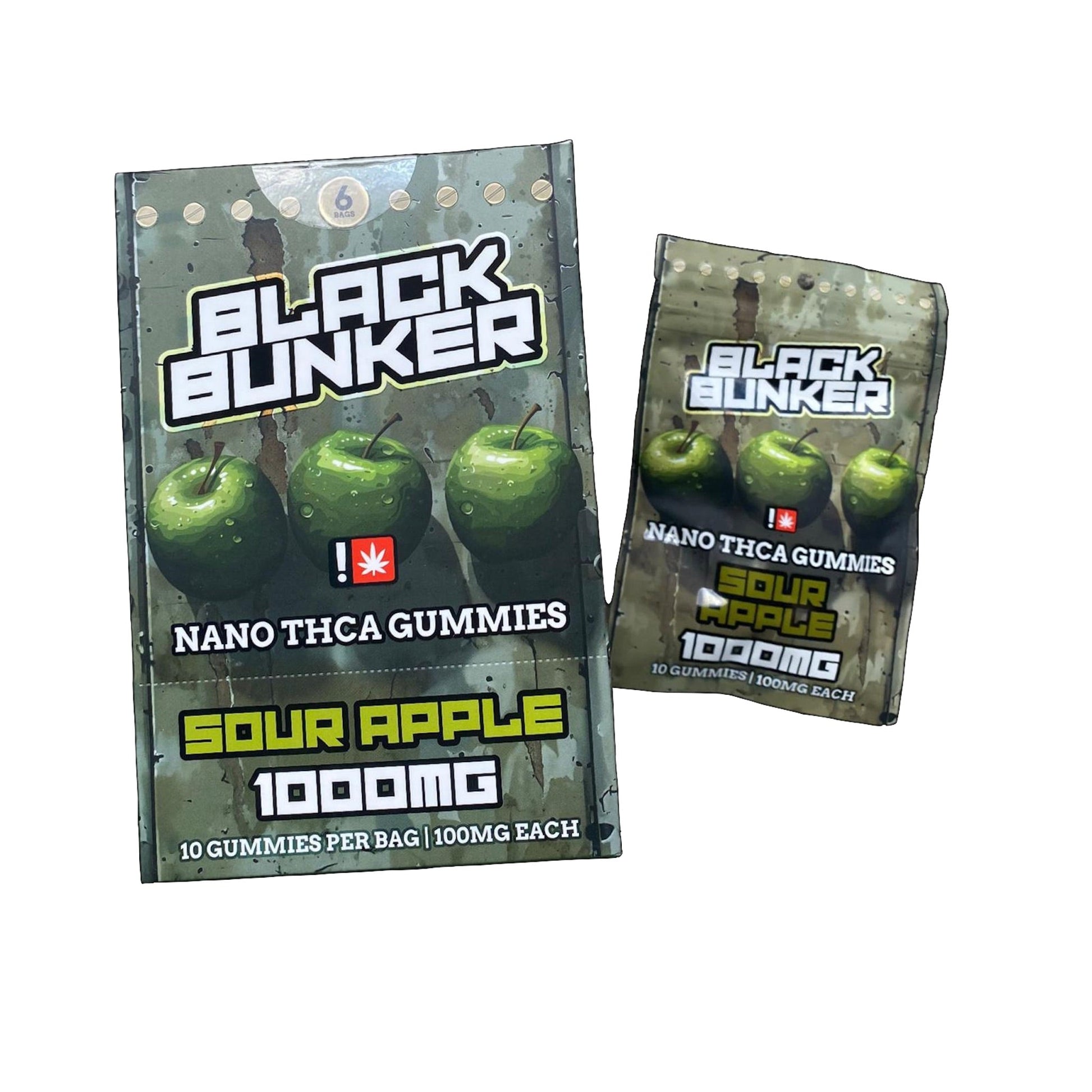 Black Bunker Nano THC-A Gummies 1000mg 10ct