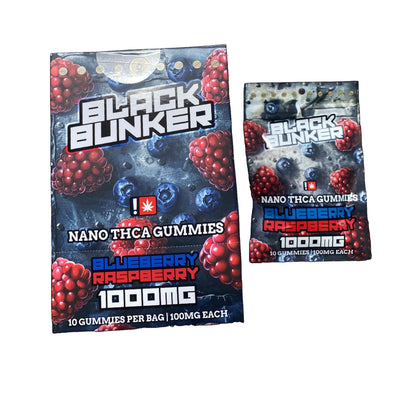 Black Bunker Nano THC-A Gummies 1000mg 10ct