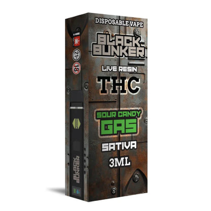Black Bunker THC Live Resin Vaporizer 3000mg