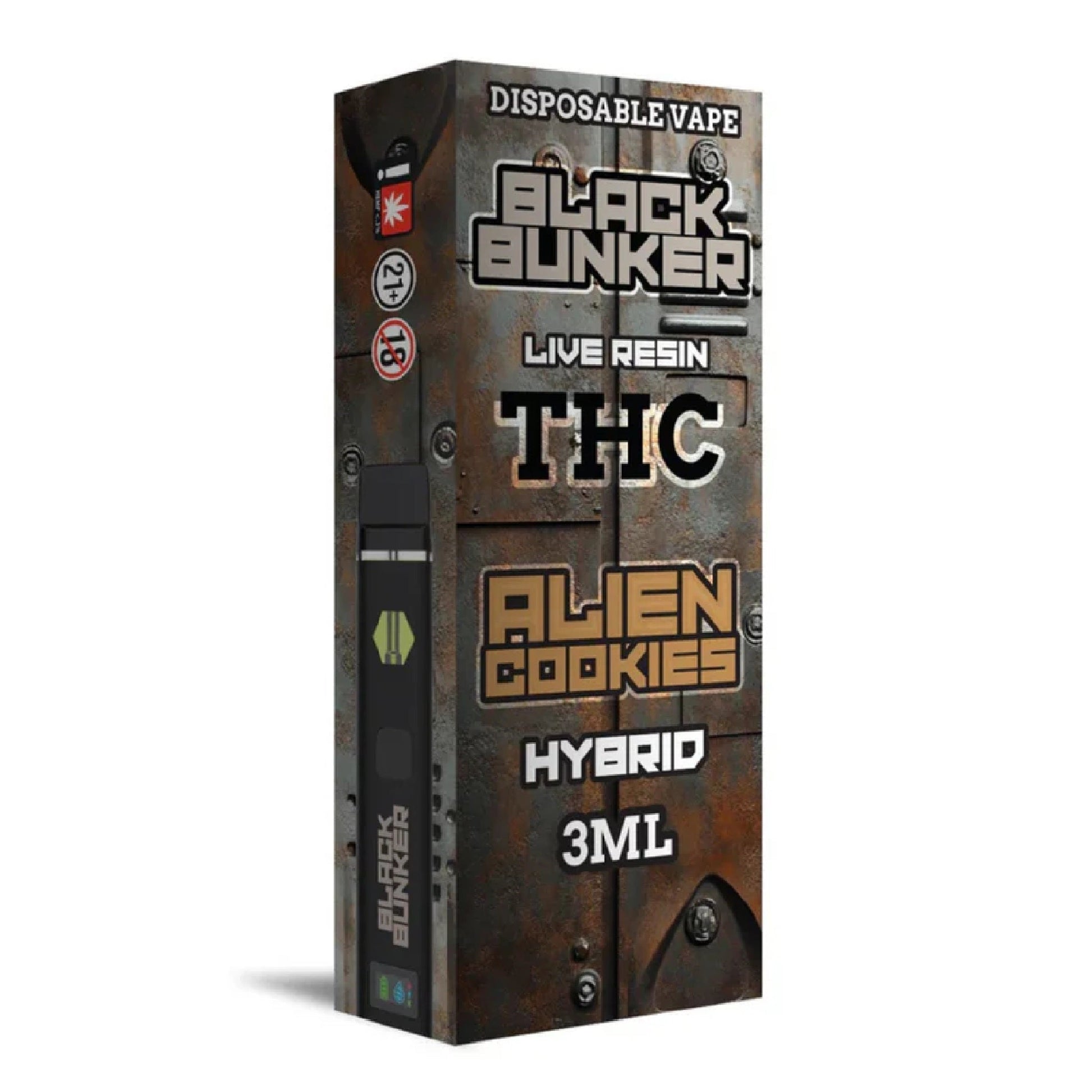 Black Bunker THC Live Resin Vaporizer 3000mg