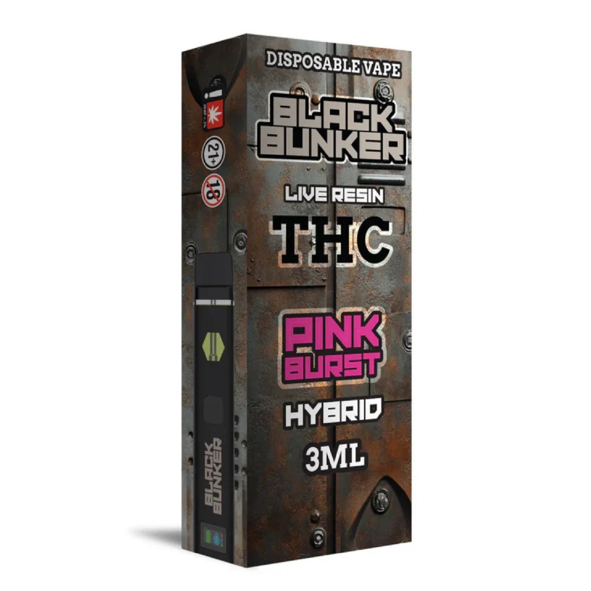 Black Bunker THC Live Resin Vaporizer 3000mg