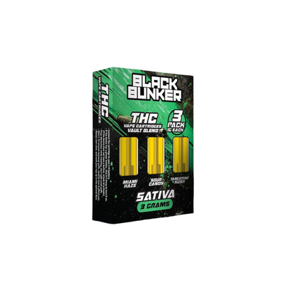 Black Bunker Triple Pack Vault Blend Vape Cartridges 3000mg
