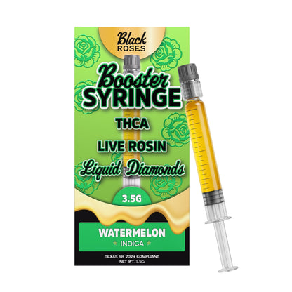 Black Roses Booster Liquid Diamonds THC-A Syringe 3.5g