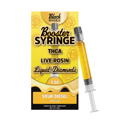 Black Roses Booster Liquid Diamonds THC-A Syringe 3.5g