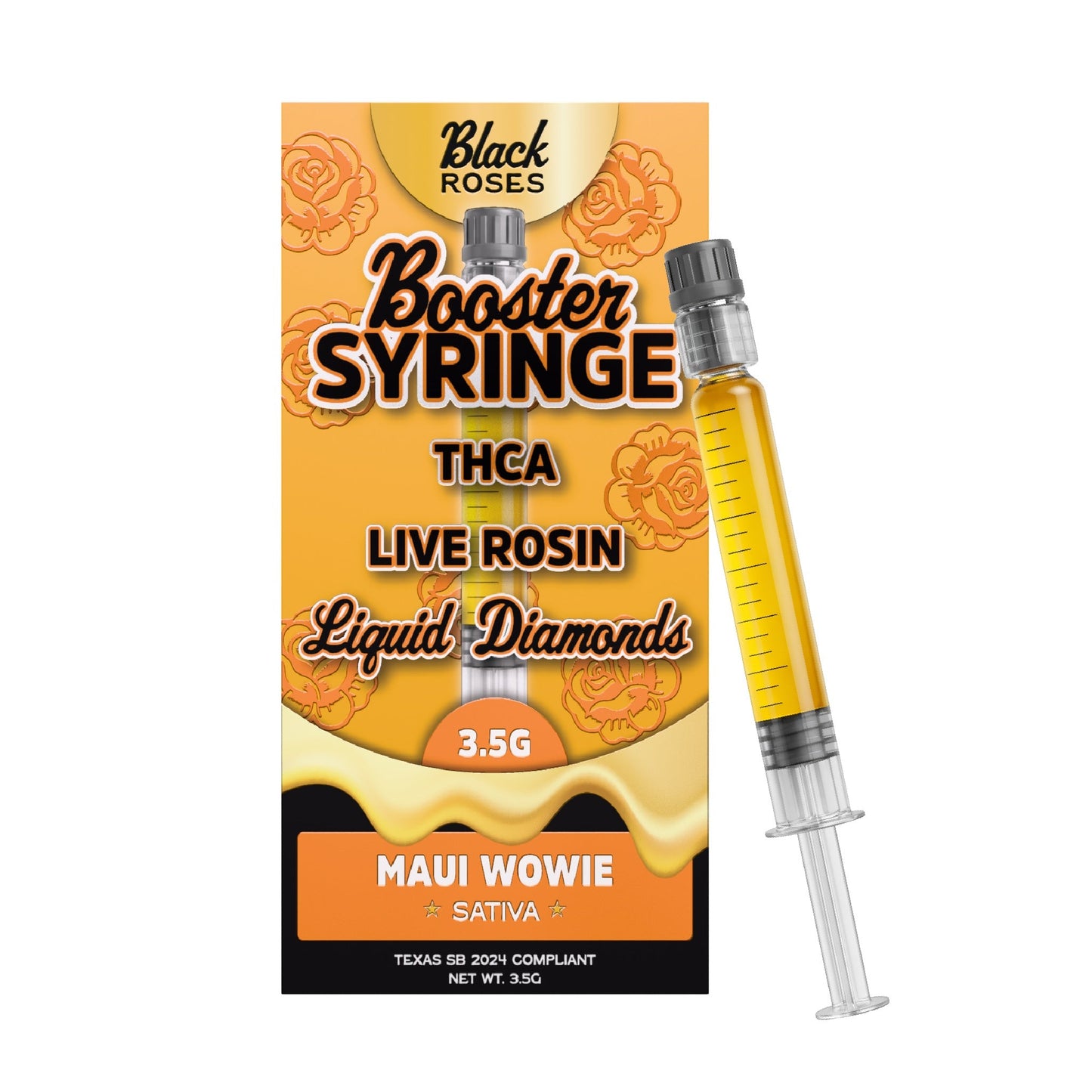 Black Roses Booster Liquid Diamonds THC-A Syringe 3.5g