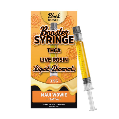 Black Roses Booster Liquid Diamonds THC-A Syringe 3.5g