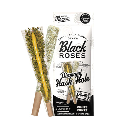 Black Roses Diamond Exotic THC-A Hash Holes 4g 2ct