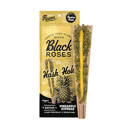 Black Roses Exotic THC-A Hash Holes Pre-Rolls 4g 2ct