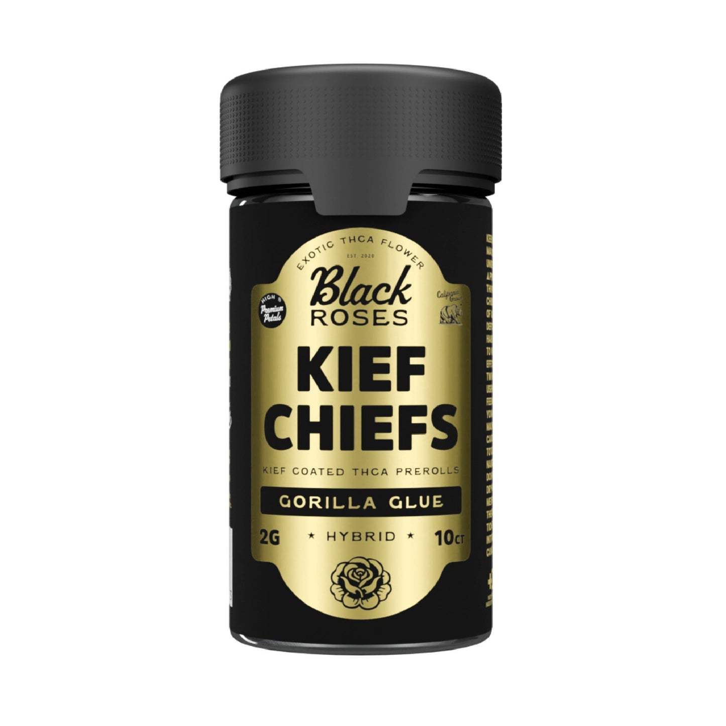 Black Roses Kief Chief Coated THC-A Pre-Roll 20g 10ct