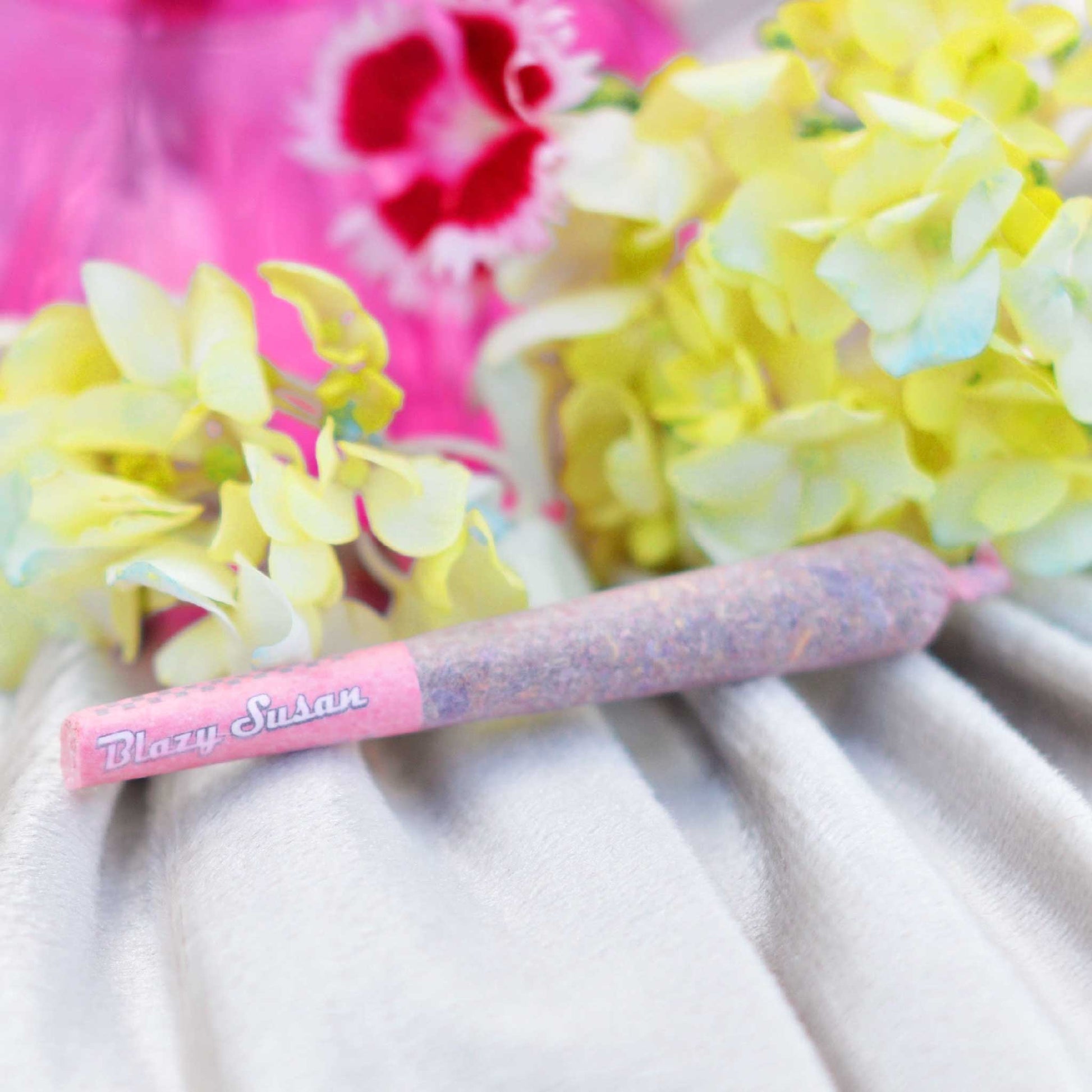 Blazy Susan Pre Rolled Cones 1 1/4in 6 Pack Pink