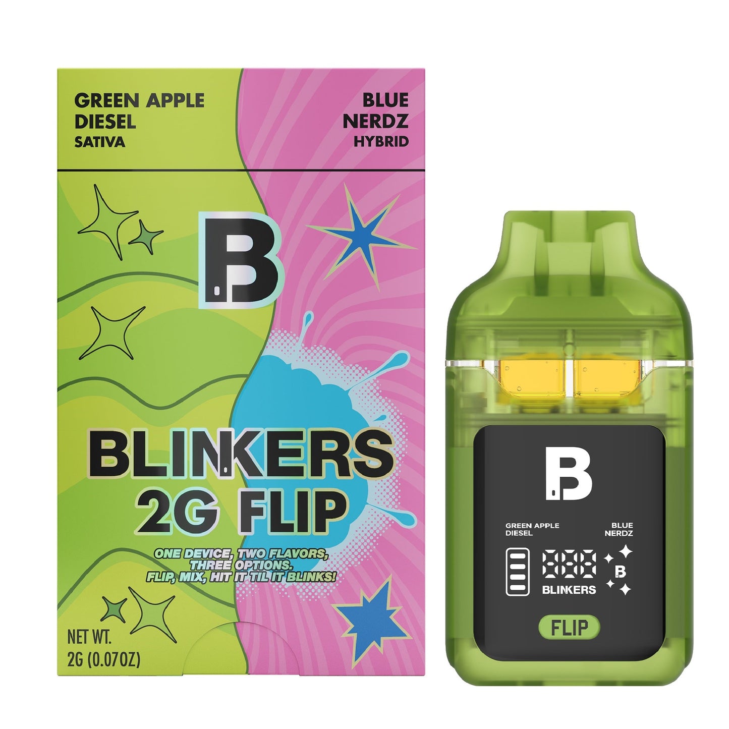 Blinkers THC-A Flip Vaporizer 2000mg