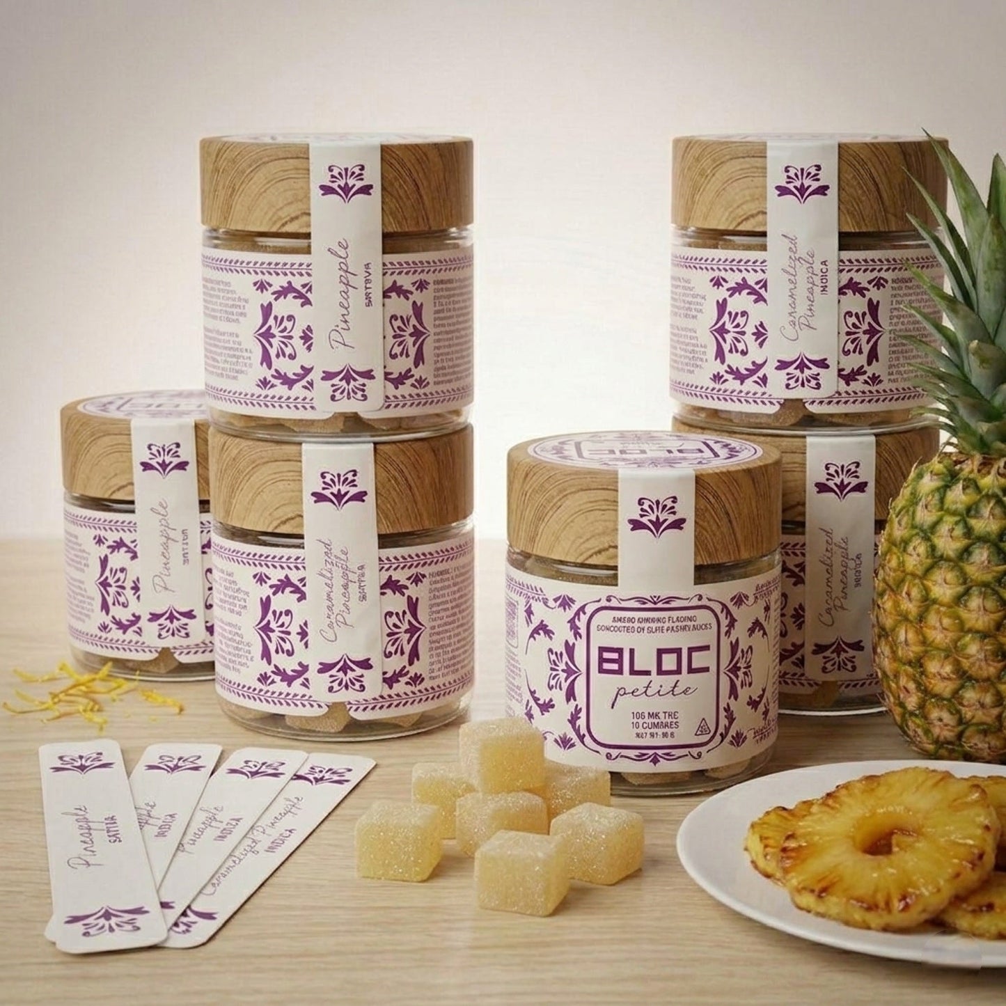 Bloc Petite THC Gummies 100mg Caramelized Pineapple