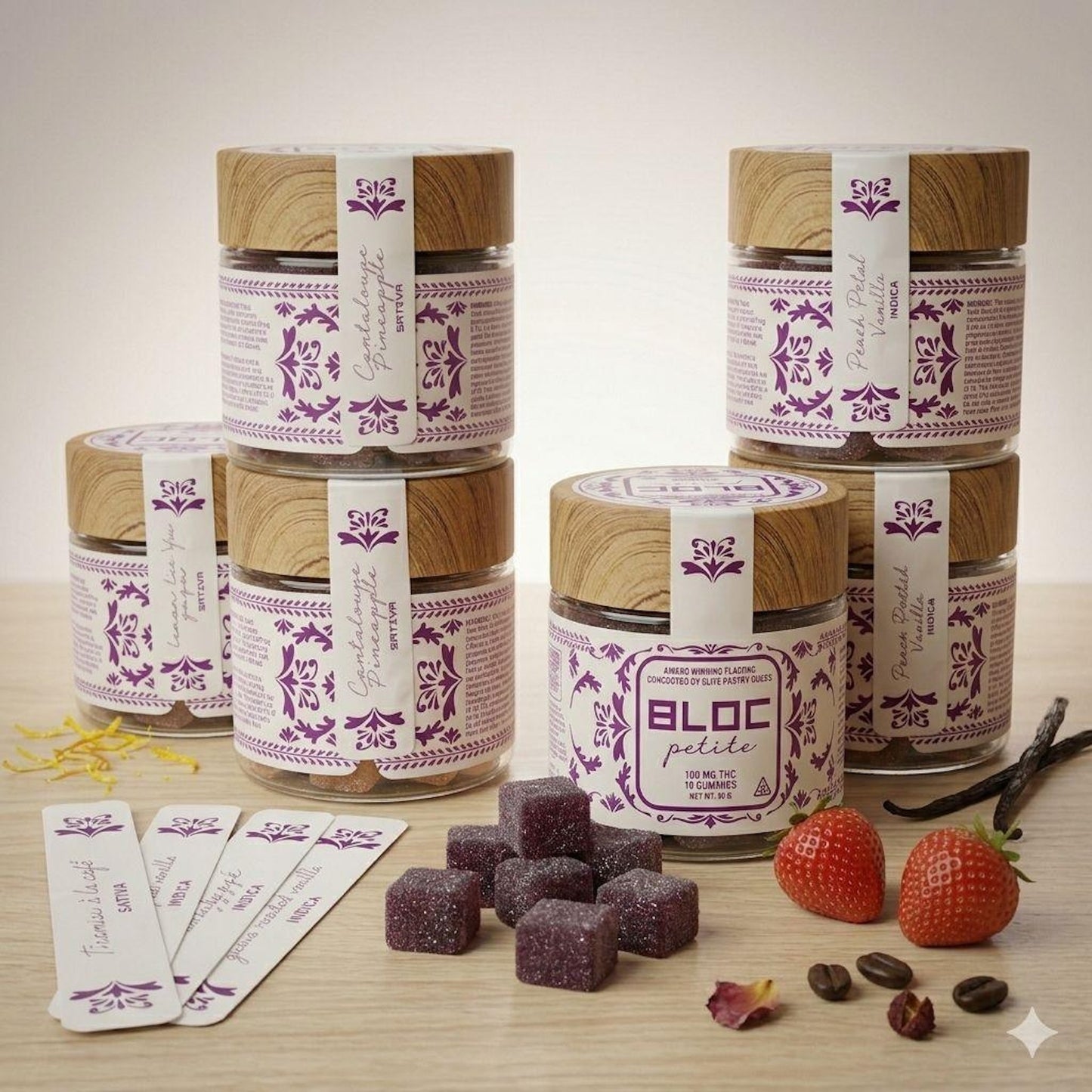 Bloc Petite Guava Roasted Vanilla Gummies 100mg