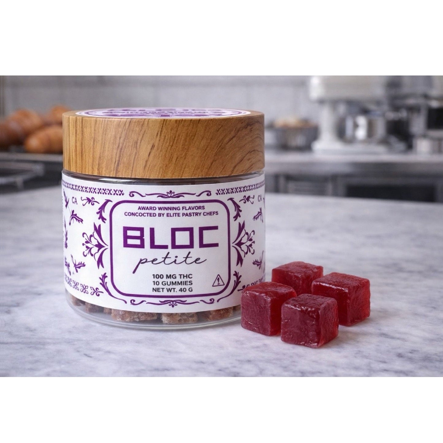 Bloc Petite Peach Petal Vanilla THC Gummies 100mg