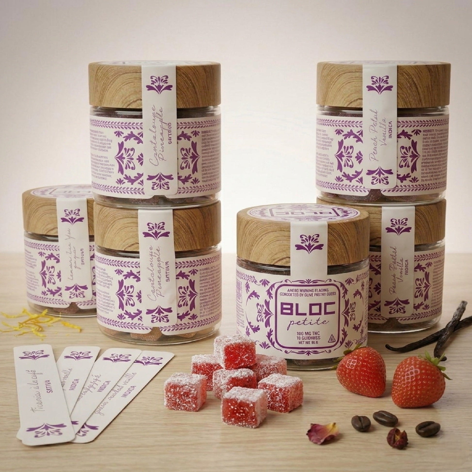 Bloc Petite Strawberry Sichuan THC Gummies 100mg
