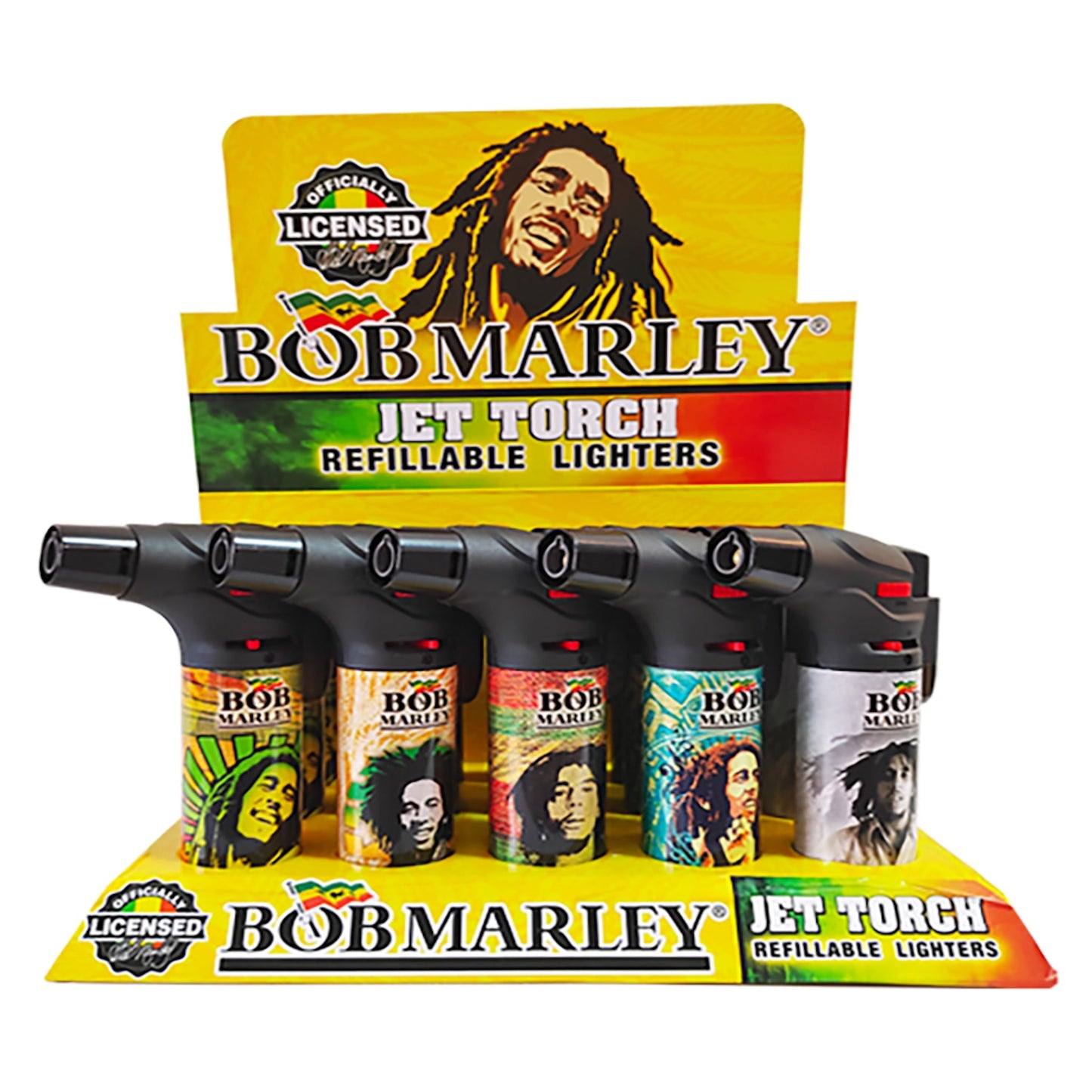 Bob Marley Hand Torch Lighter Refillable Butane