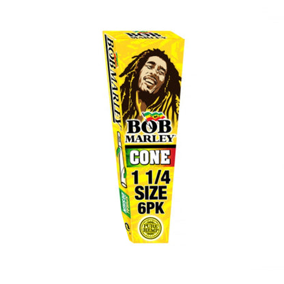 Bob Marley Pre Rolled Cones 1 1/4 6 Pack All Natural Hemp