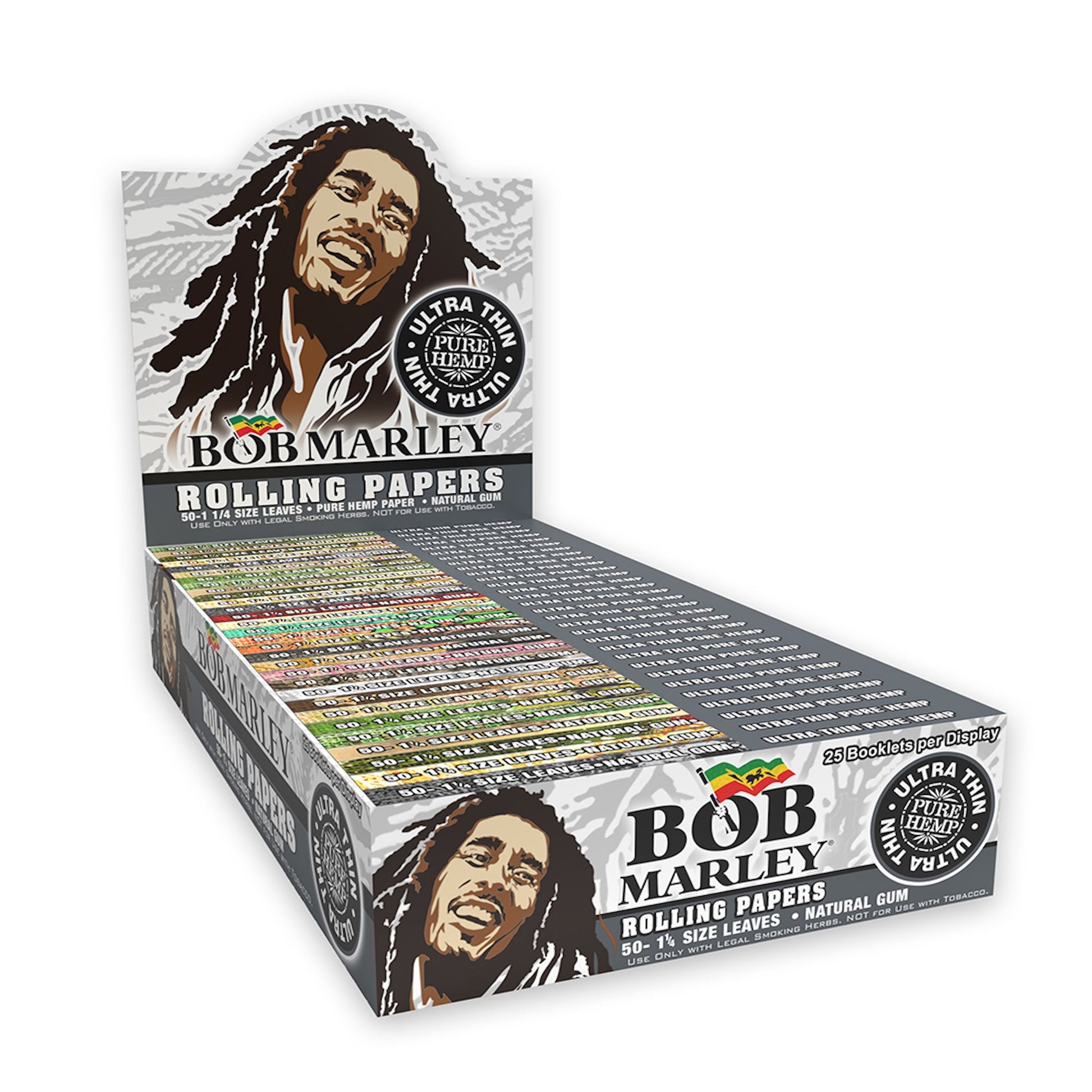 Bob Marley Ultra Thin Rolling Papers King Size 1 1/4