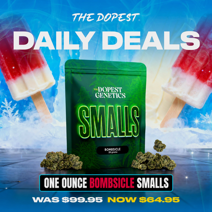 The Dopest Bombsicle Smalls Hybrid THCA Flower 28g